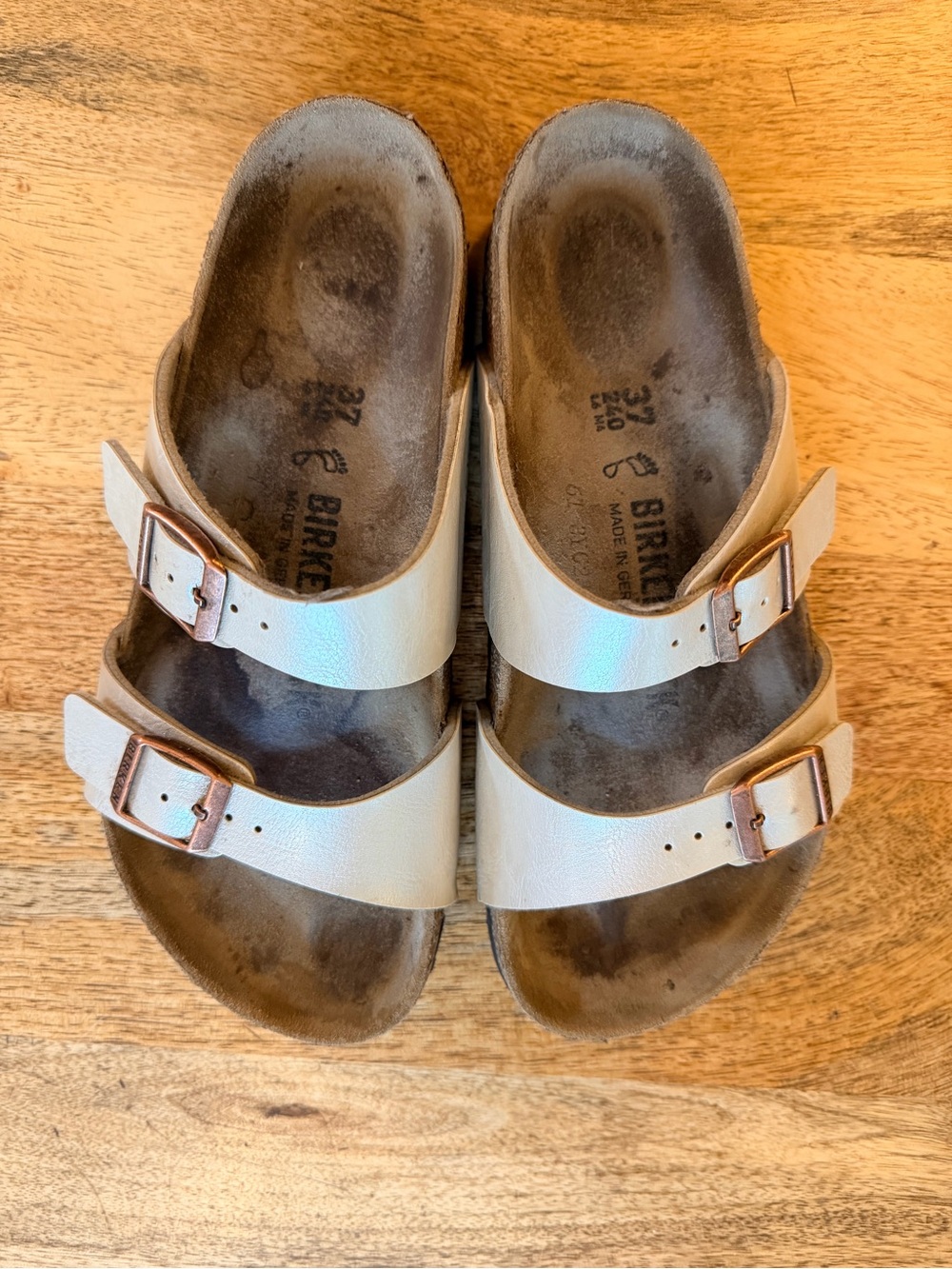 Birkenstock Women's Sydney Sandals Pearl White 37